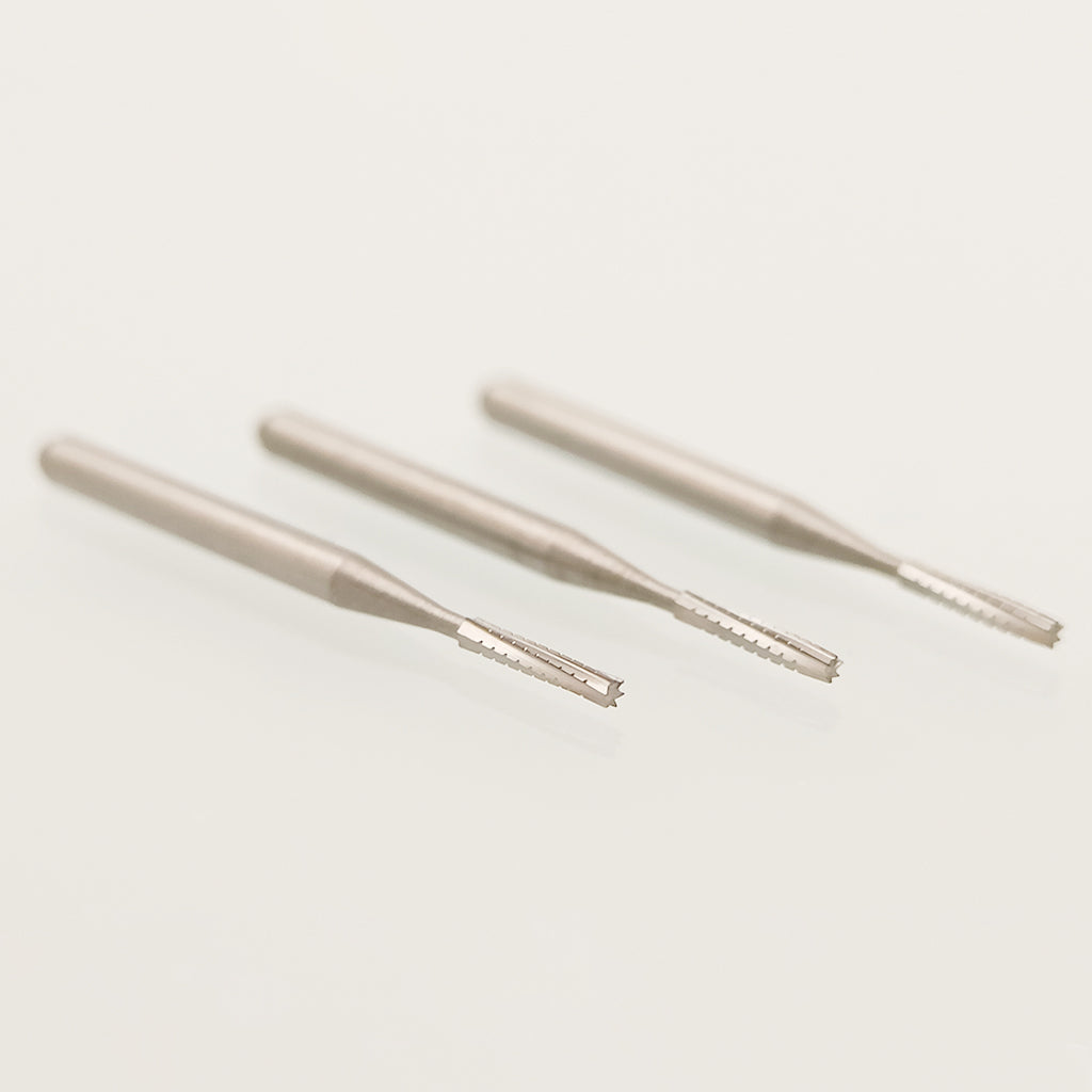 Dental Carbide Burs Straight Flat End Cross-Cut FG Long 556 / FG 556L